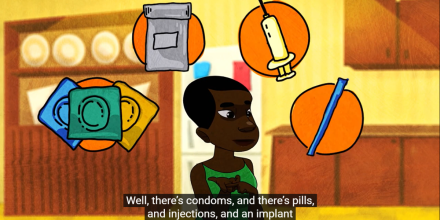 Babalwa is thinking about having sex with her boyfriend. Her friend helps her talk through the different contraception options to see which might be best.
